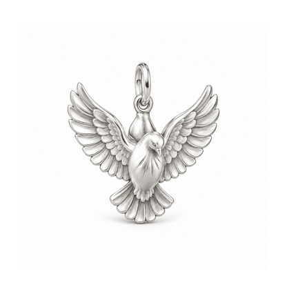 Soaring Dove Charm — Silver | charm-topics-remaining-444-2026-09-14 | topic-206