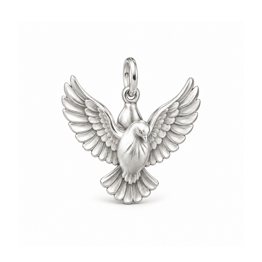 Soaring Dove Charm — Silver | charm-topics-remaining-444-2026-09-14 | topic-206