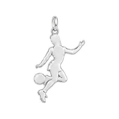 Soccer Girl in Motion Huggie Charm Earrings – back of the charm, engraving area