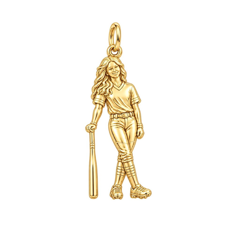 Softball Star Player Charm Bracelet – Personalized Mom Gift