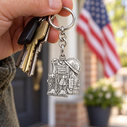 Soldier's Gear Tribute Charm Keychain – worn / in use