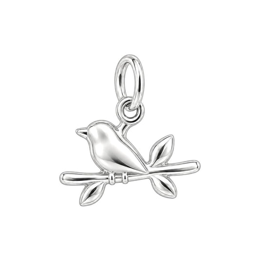 Songbird on a Branch Charm and Polyester Cord Bracelet Set