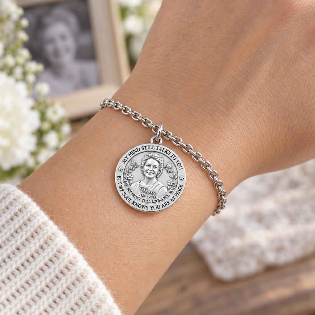 Soul Knows Peace Memorial Charm Bracelet Set – worn / in use