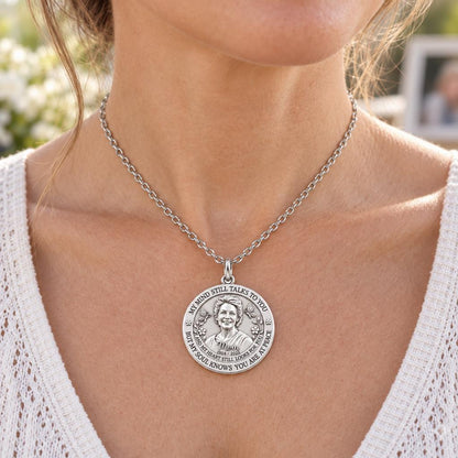 Soul Knows Peace Memorial Charm Necklace Set – worn / in use