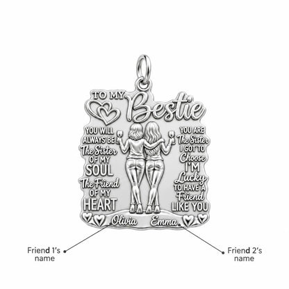 Soul Sister Wine Besties Charm Bracelet – Personalized Bestie Gift – personalization guide