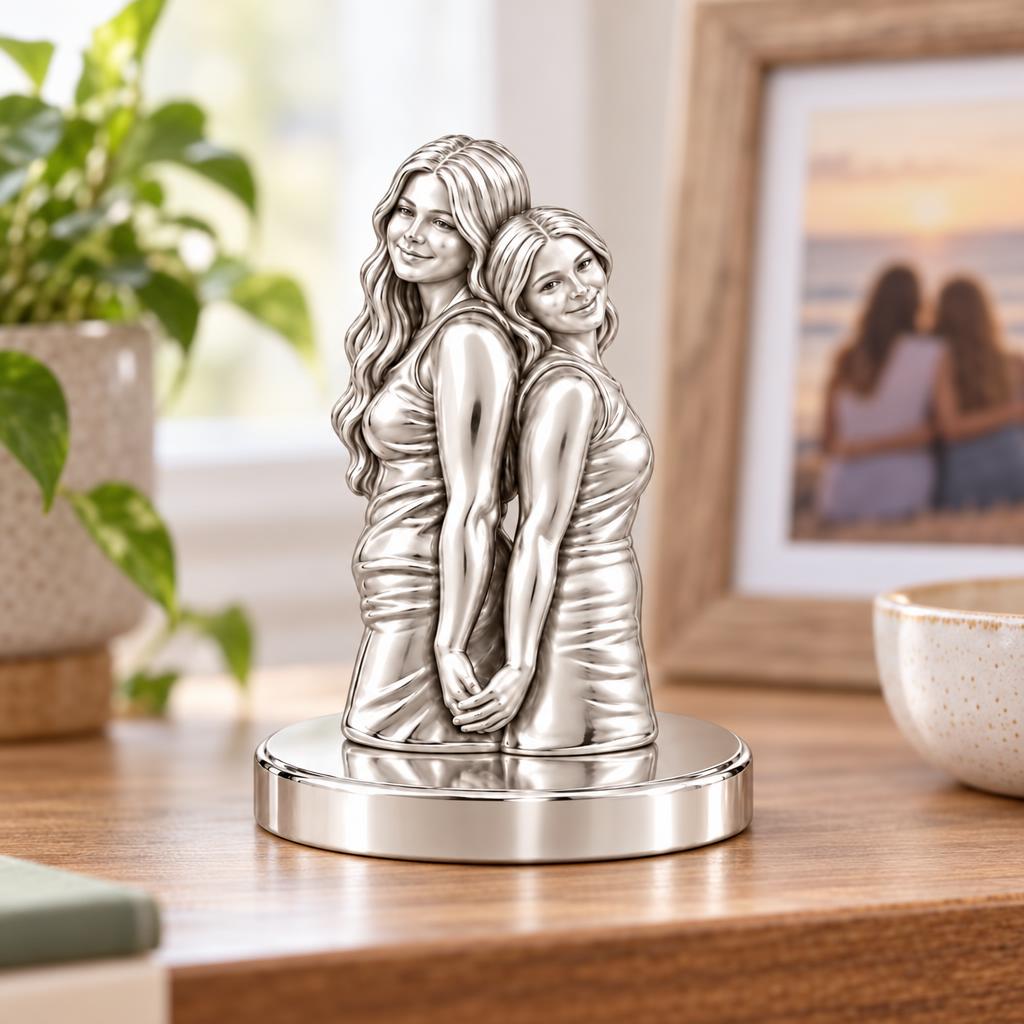 Soul Sisters Back to Back Keepsake Plaque – worn / in use