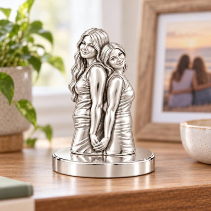 Soul Sisters Back to Back Keepsake Plaque – worn / in use