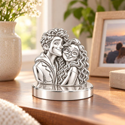 Soulmate Sketch Keepsake Plaque – worn / in use