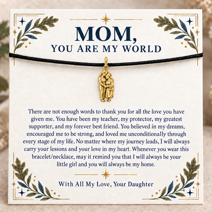 Holding Her Hand You Are My World Charm | gold | 0f47aa4ec0efa32d1d99c3d66a2179ed1d5607e6708bcde5a096da5df009ff1d