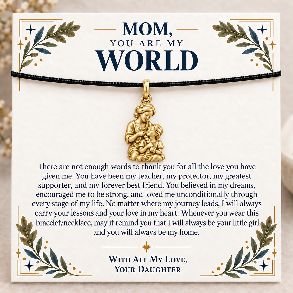 Braided Love You Are My World Charm | gold | 1d1831d3ef700cf3f2f06ffa38d4f0050cd9005d5b3bd13d4c5080f42a0e3939