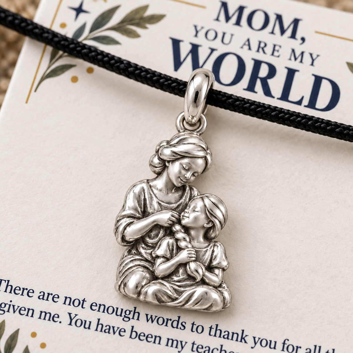 Braided Love You Are My World Charm | macro | 5d567a1ab8fb91ae57218943437556ce2cb60dbac580f96fae7f91c997be070a