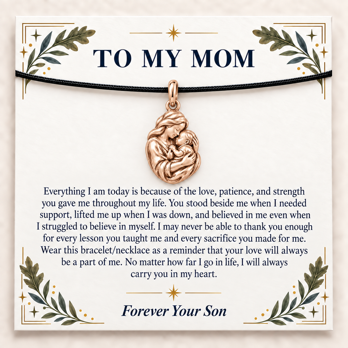 Mother's Arms Carry You In My Heart Charm | rose | 67cb4c6095383390a3c24ec7a2982792b41109197fd624be36d3acd9e9d81de3
