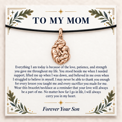 Mother's Arms Carry You In My Heart Charm | rose | 67cb4c6095383390a3c24ec7a2982792b41109197fd624be36d3acd9e9d81de3