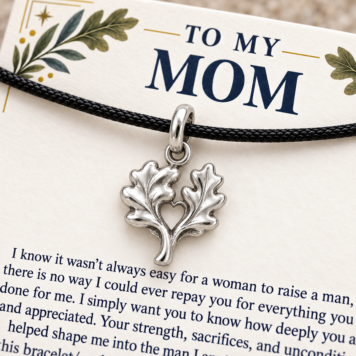 Shared Roots Always Your Son Charm | macro | 2137f4db212ae2d586d3243a920ed7abbfc15b4a850788ae9bf59007c59e8b92