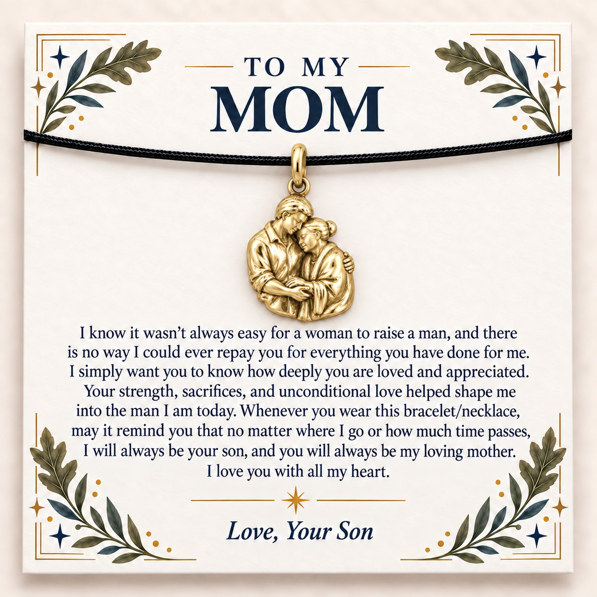 Supporting Hands Always Your Son Charm | gold | 10dd8dfad277e0658eb208ea2c00ef2b6bd0a398610f8f19ce847b7c11287f49