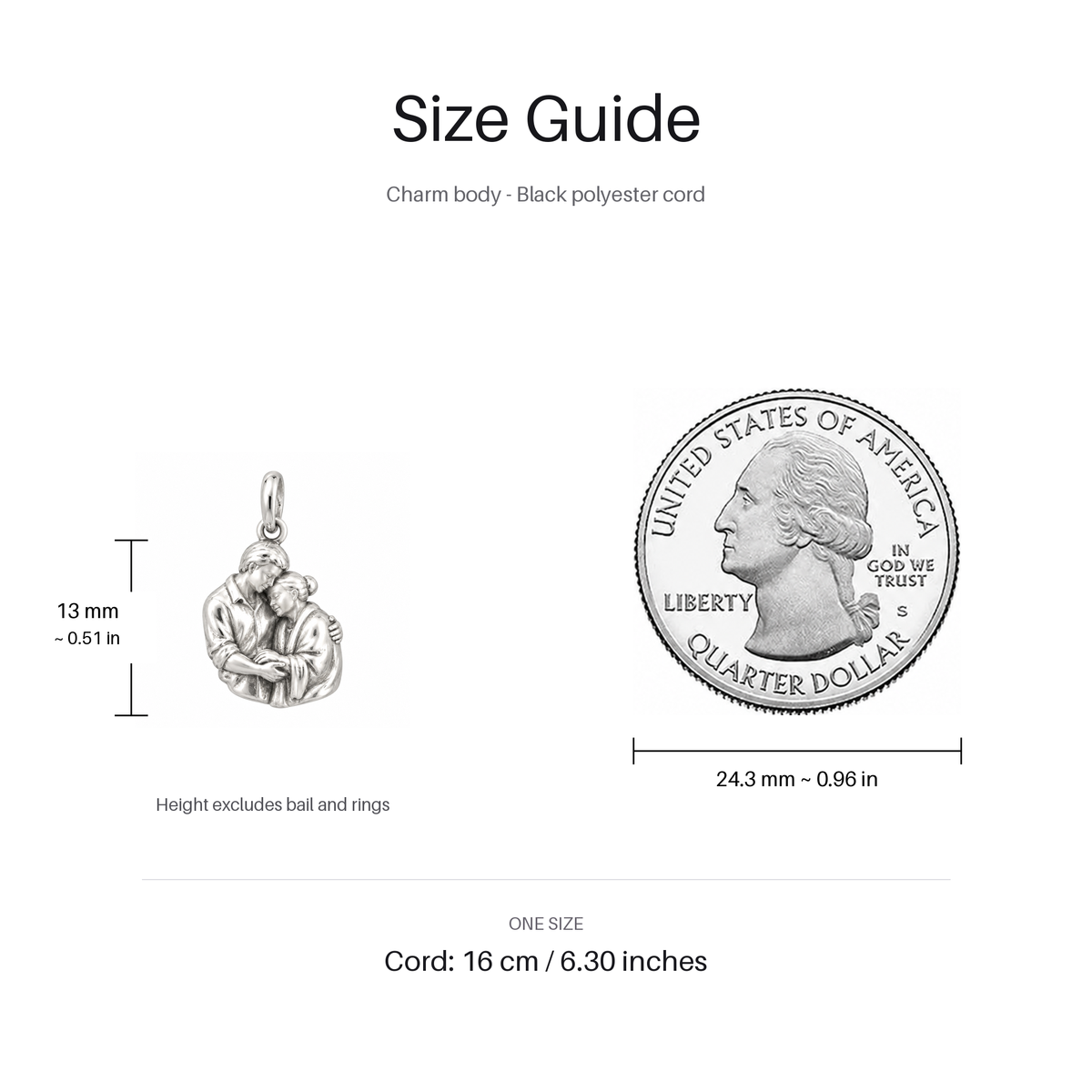 Supporting Hands Always Your Son Charm | size | da55f1fb4babbbe1197351740e60d54f91128d93f967d49e024f521f7457679c