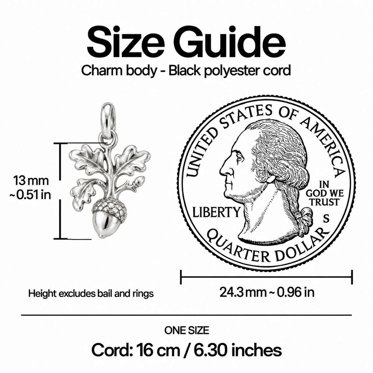 Choose Your Path Mighty Oak Charm | size | 37ffae379ff4076463f756e23dbb34b7a1c0e399ebe40e5418950ba452987d46