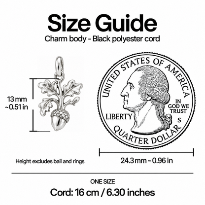 Choose Your Path Mighty Oak Charm | size | 37ffae379ff4076463f756e23dbb34b7a1c0e399ebe40e5418950ba452987d46