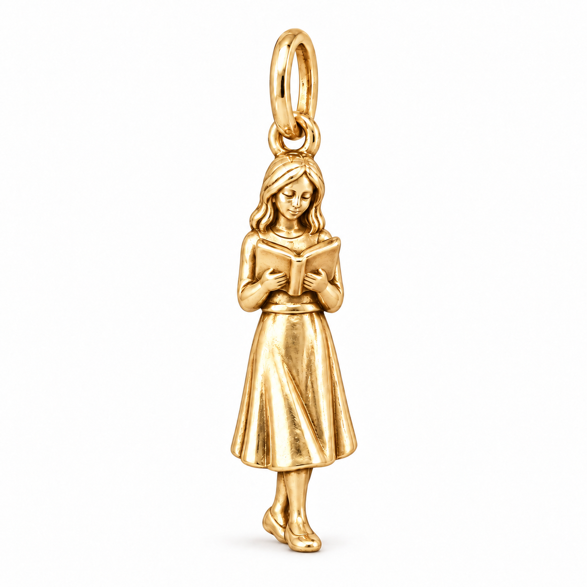Standing Reader Charm | gold | afe5f3d0b30d9c22cd58fd9955b44ad30839ffa56245ca229dcd665aa2a1eee1