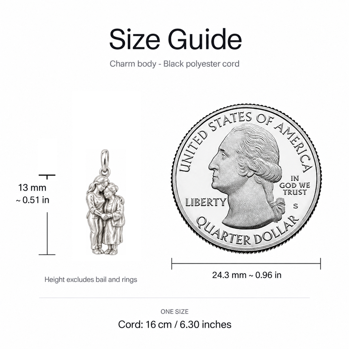 Holding Her Hand Always Your Little Girl Charm | size | 4032c400f8e94cbfb62b75a534c8244e4309cd05afc288952fbedf914b3886a9
