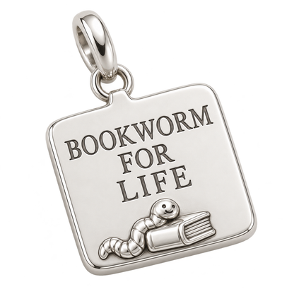 Bookworm for Life Charm | macro | 8be0c30128212ad7af6fe498511f0c2e93424e0ed6991074a9349cbef3a52cf8