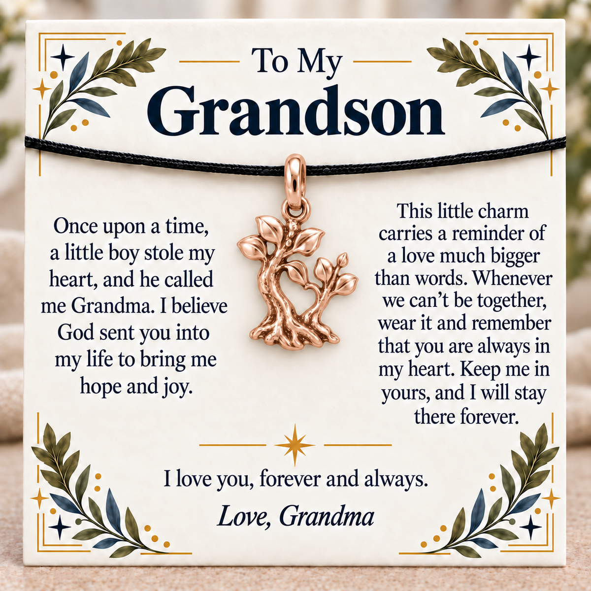 Forever In My Heart Growing Love Tree Charm | rose | ffd84be681dbf36d5b450b60792808a9669f0cf135ed1dc1348abf3d68cff389