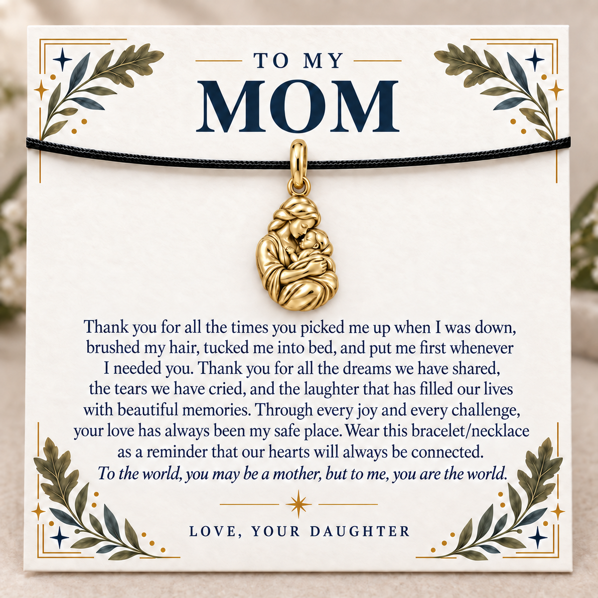 Mother's Embrace Hearts Always Connected Charm | gold | f103ae6190982625babf1f7c9b2a9bda83223f1fff630b1c71eafe9f7f3f254d
