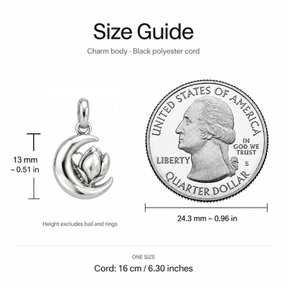 Moonlit Blossom Always Your Little Girl Charm | size | 52456716f610ff304af96c8cad1849ed2dd95c2c1b0338fcf621777ccbdbc250