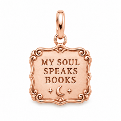 My Soul Speaks Books Charm | rose | a6f95cb2c18f87581d85e8afcf5a8893a3d57f94bc7cb0852885798095af0014