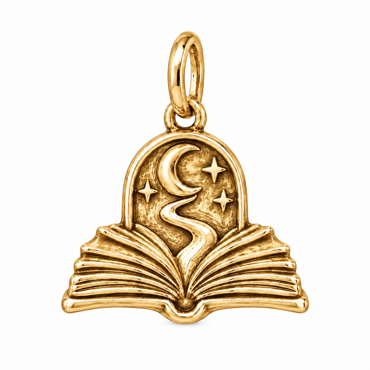 Worlds Within Books Charm | gold | 93914f94c4efbc4d4ee012414e5d027fa4471fed09a7245c6a9f08e951f7ccdf