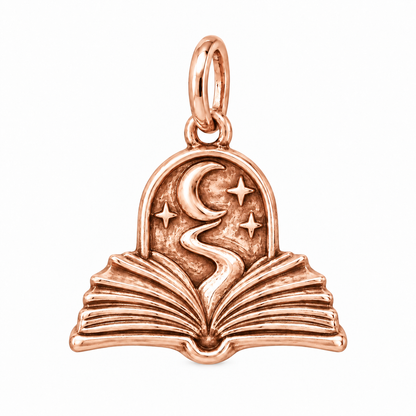 Worlds Within Books Charm | rose | 623a088d8c9ec936385173233ec4cdb2a695fe6bbff1fd6096458471cc04ac31
