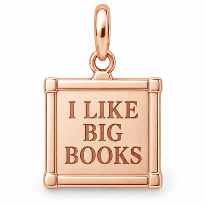 I Like Big Books Charm | rose | 9297839cb5c3dec24a5fca231078b2ee7b741b763aff612244d671fe311e20b6