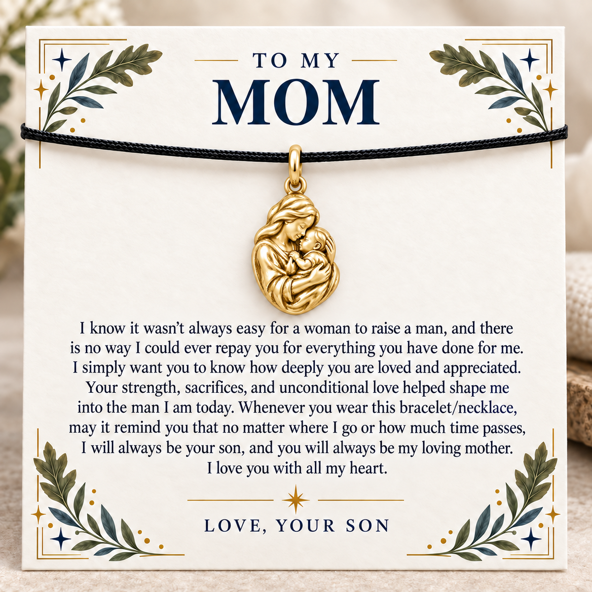 Always Your Son Embrace Charm | gold | 4c9c06cd72b5bf1a9dd3245b1e2ddf0b34ac58145b817a35e4e25006148b7ccf
