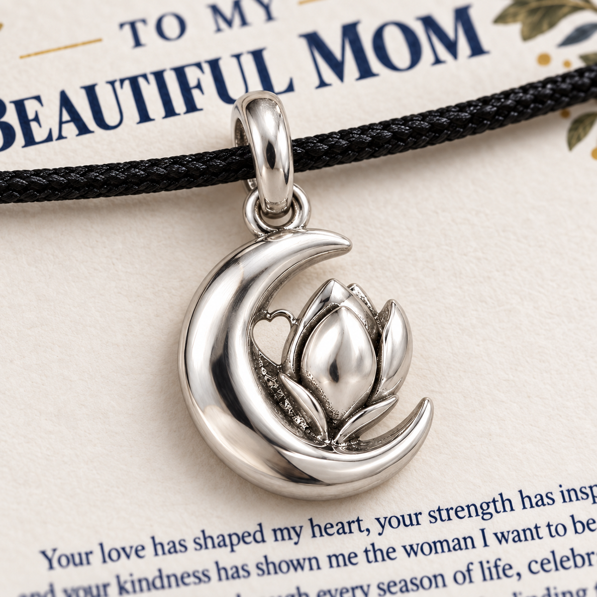 Moonlit Blossom Forever Grateful Daughter Charm | macro | 23cd3ae8cb84380e063e28607ca39a976307ac8fbed151c1c09e79b34ad8398d