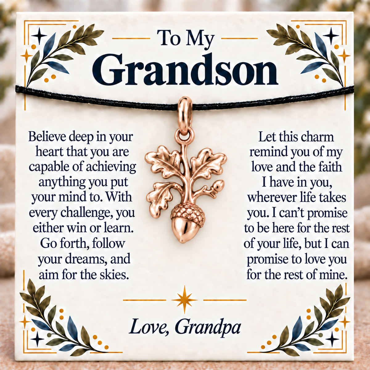 Faith In You Mighty Oak Charm | rose | caefdea37d768c840368c7af63ee23e9a91696b6c08e93a8072d75d4973740cf
