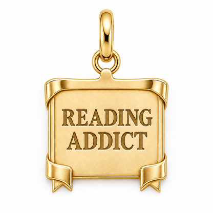 Reading Addict Charm | gold | 9c533944e4664e7948086503a74909b0c077c6bae2728e9c0bdcd1295e7a008e