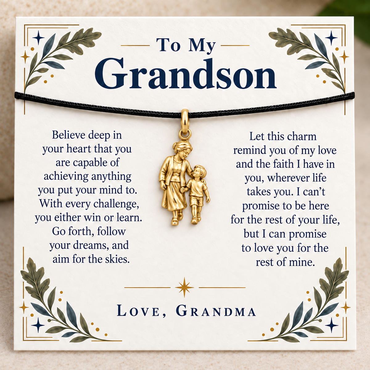 Little Steps With Grandma Charm | gold | f1192ad29a9eb7a1a126d5f0cbb378890cda251038b9032aa4e93be6b6e2aaa8