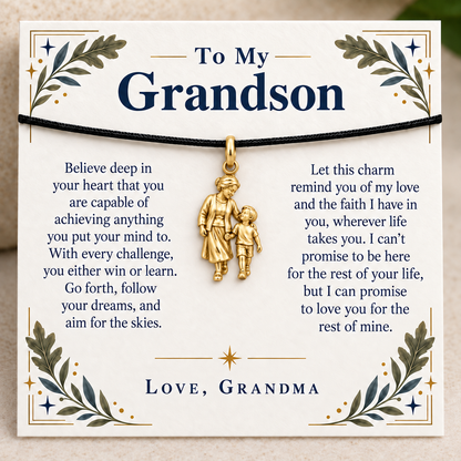 Little Steps With Grandma Charm | gold | f1192ad29a9eb7a1a126d5f0cbb378890cda251038b9032aa4e93be6b6e2aaa8