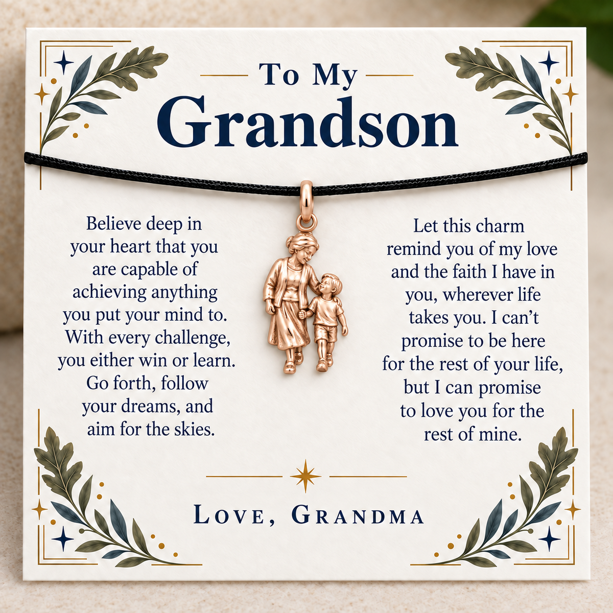 Little Steps With Grandma Charm | rose | d07390c968660cacf8ff0b4c51d5c1b20f8fb9b634cadb0083085e15df84ecf5