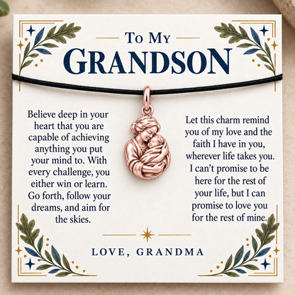 Grandma's Embrace Grandson Charm | rose | a45f124a6d305b9efd60c993b5aae7a9f6ed0d4d9f6ca5d0abfa6b24adc47eac