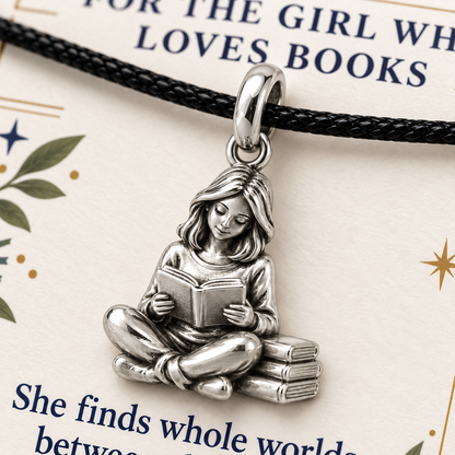 Girl and Her Books Charm | macro | 40109ed2986b0122933dd53d2f23d16c393f75a4eee27a28a70fbc287b6cb321