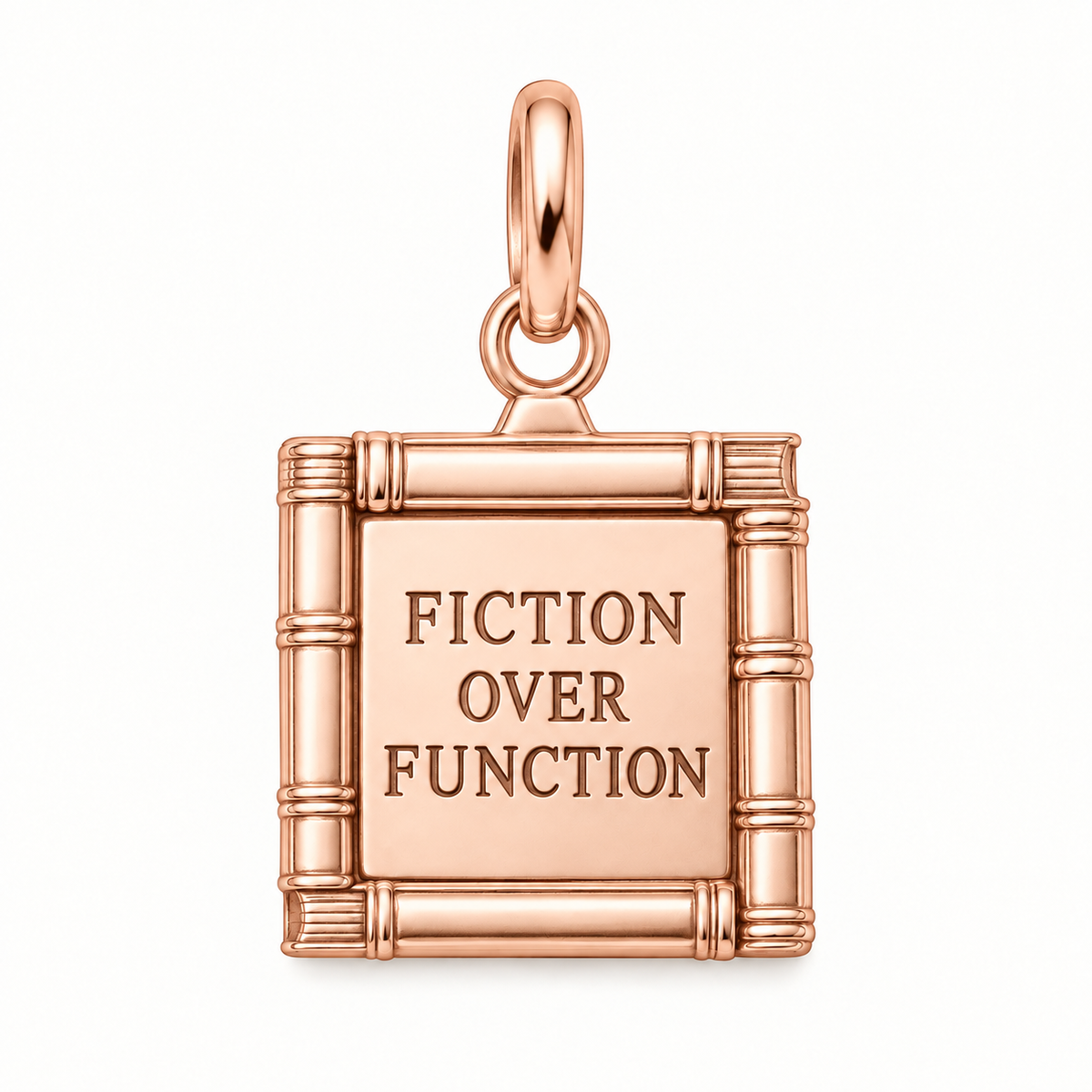 Fiction Over Function Charm | rose | c0dc7e618088f2b7b6922640386a54bf45fdf39adbb346c22c94a8d7ee9ce961