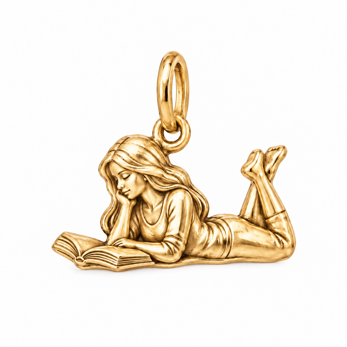 One More Chapter Charm | gold | 5d518f2de09f662ed4ed3da3afff55a707e3d5fca5047bd001490026e3cbbf88