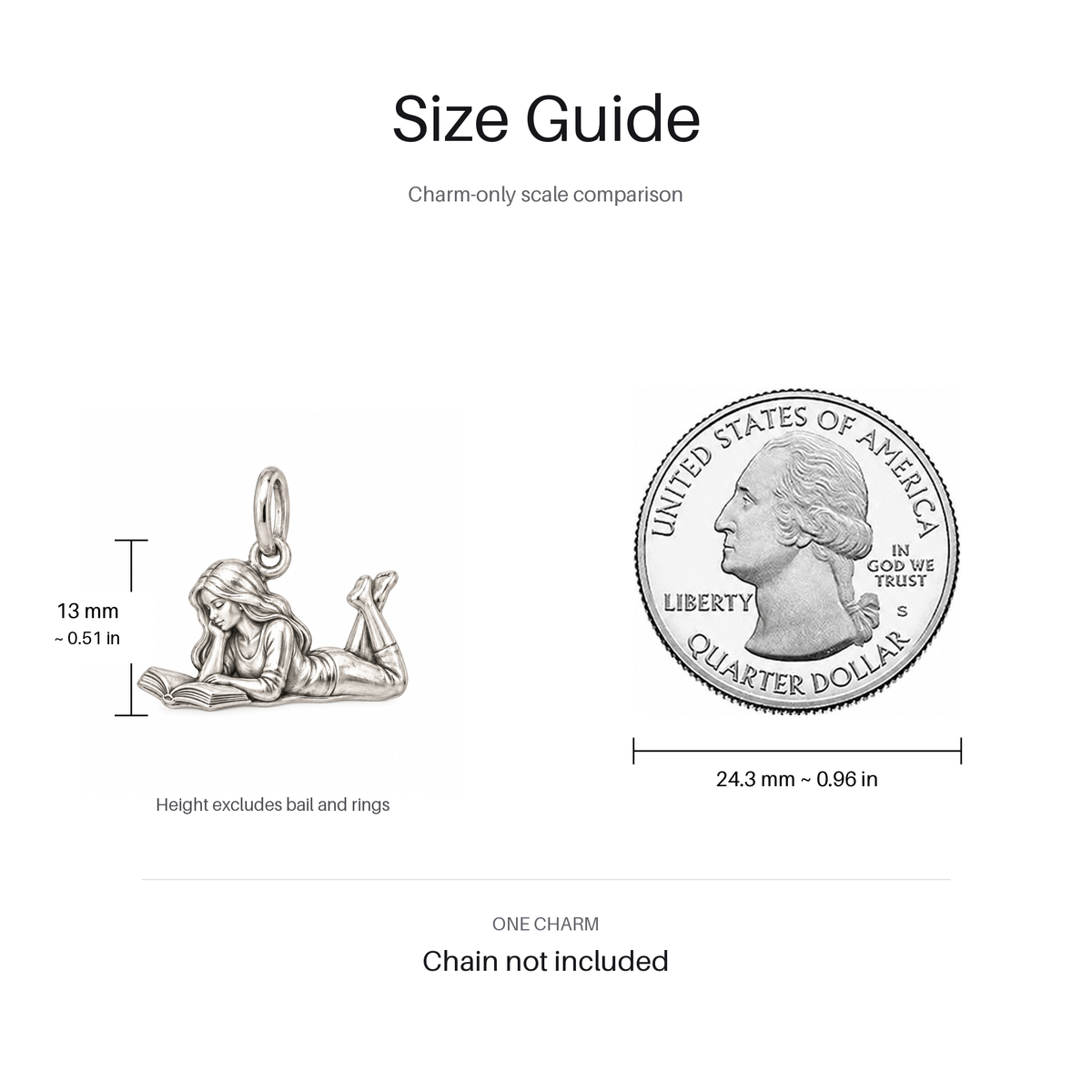 One More Chapter Charm | size | bd0f53f8927fb3a88e2462249c13ec1903d08bc69b8b5b13fed0ca5fa27993f6
