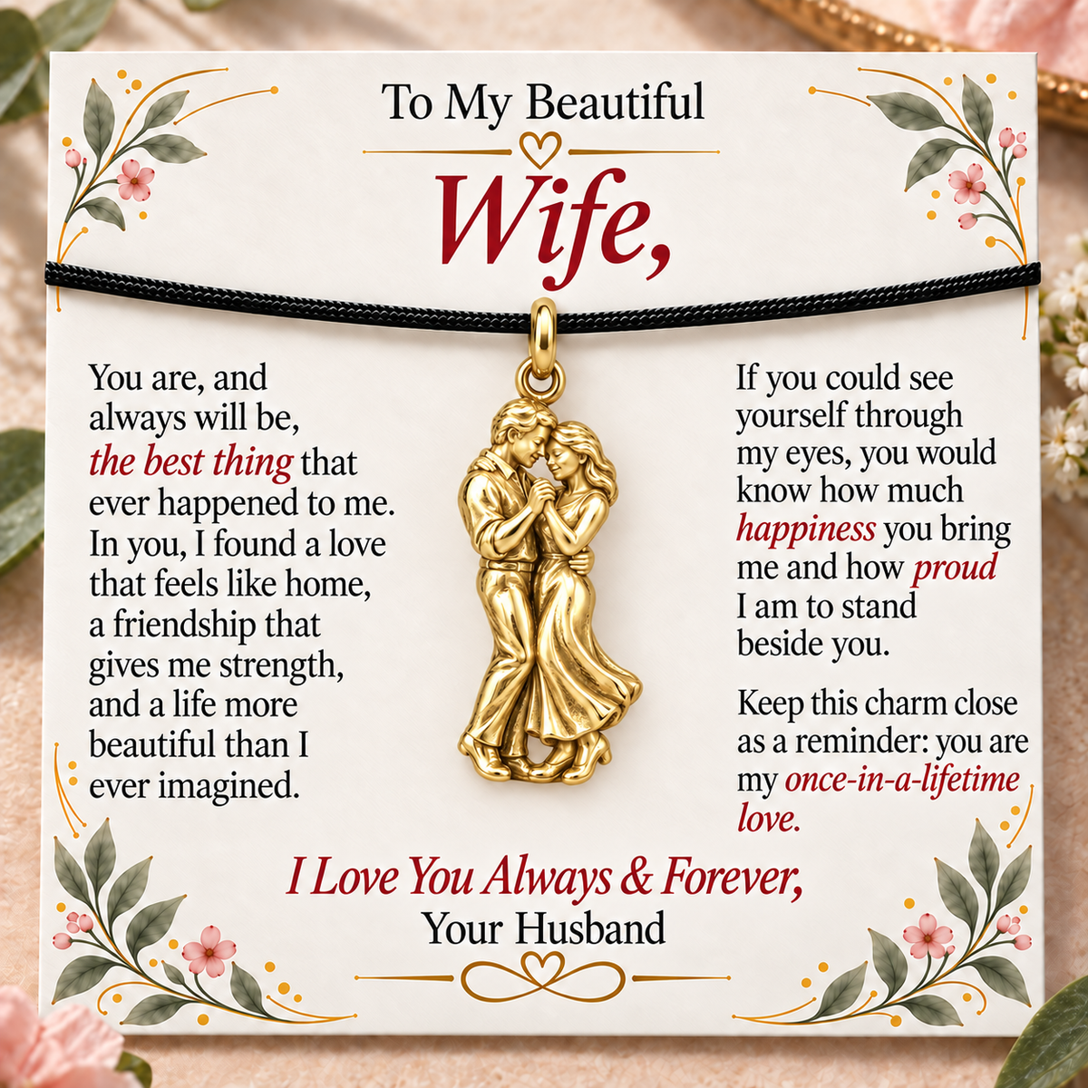 Once-in-a-Lifetime Love | gold | 9a3f84d67d856d19504caea101f4dc2625f5e343b80942e2d5e696e731cff812
