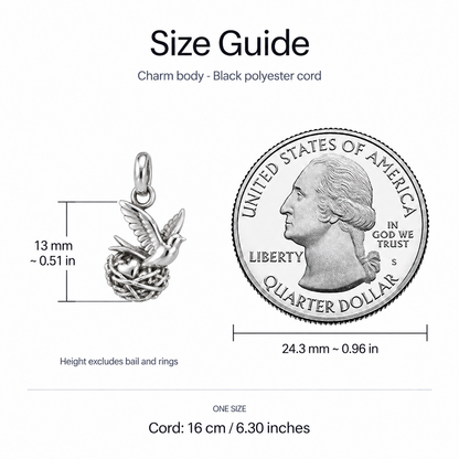 Always A Home Bird Nest Charm | size | 1638c9d29af63771215acd110bd1ec7a6b9af7a1f45dc001c3ea4a736cf8a4d9