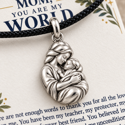 Mother's Embrace You Are My World Charm | macro | 2a5521d7266e0f3766126a0104a87dea766421b31354740171585b31f3853358