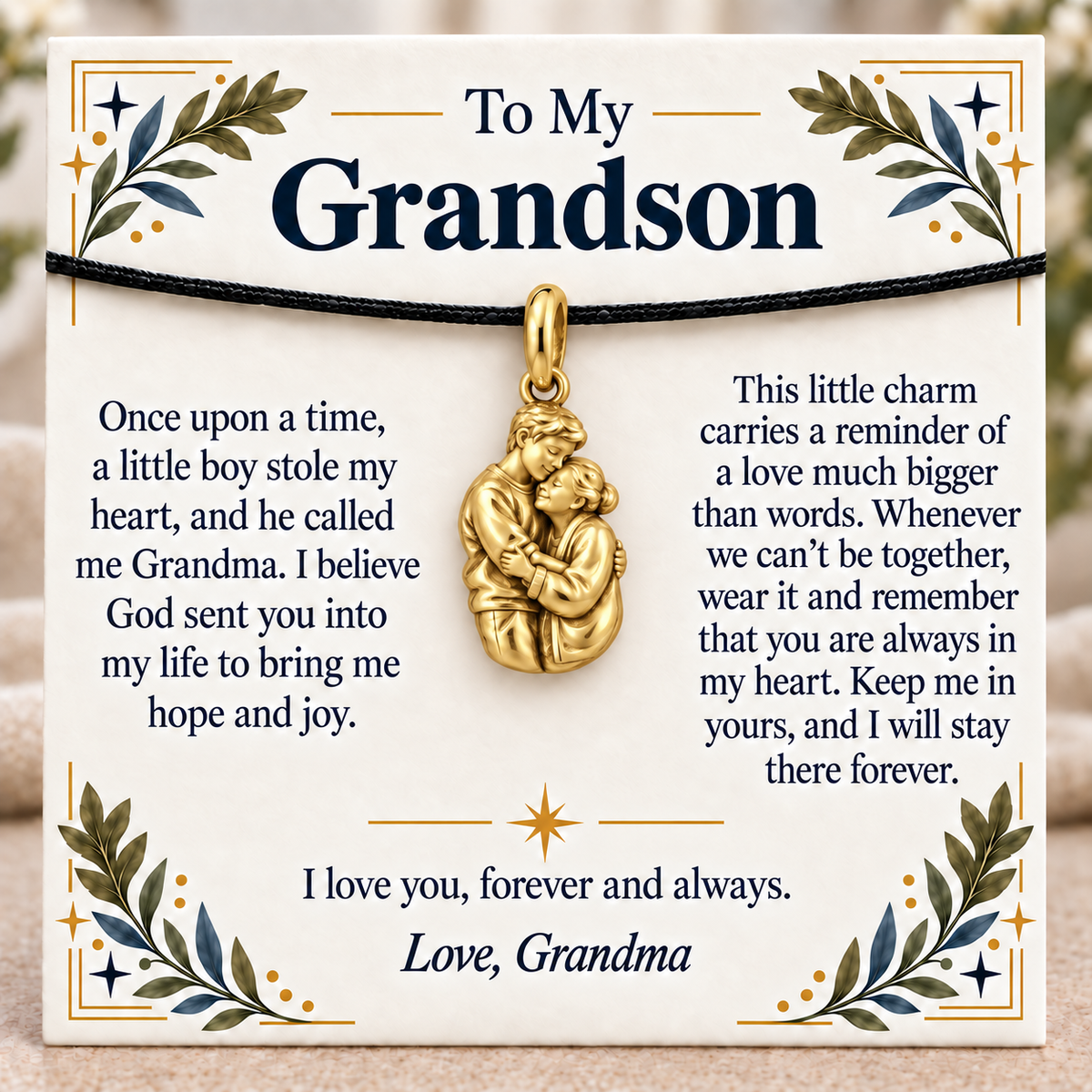 Forever In My Heart Taller Than Grandma Charm | gold | 15815417edc47cd371603556e5e1ed1f179c1722c19677518149d07139bdd99b