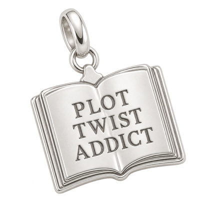 Plot Twist Addict Charm | macro | 043f5b27ecba38f8ecc4dd97b7181506648803a3a8072df381513a7a008e460e