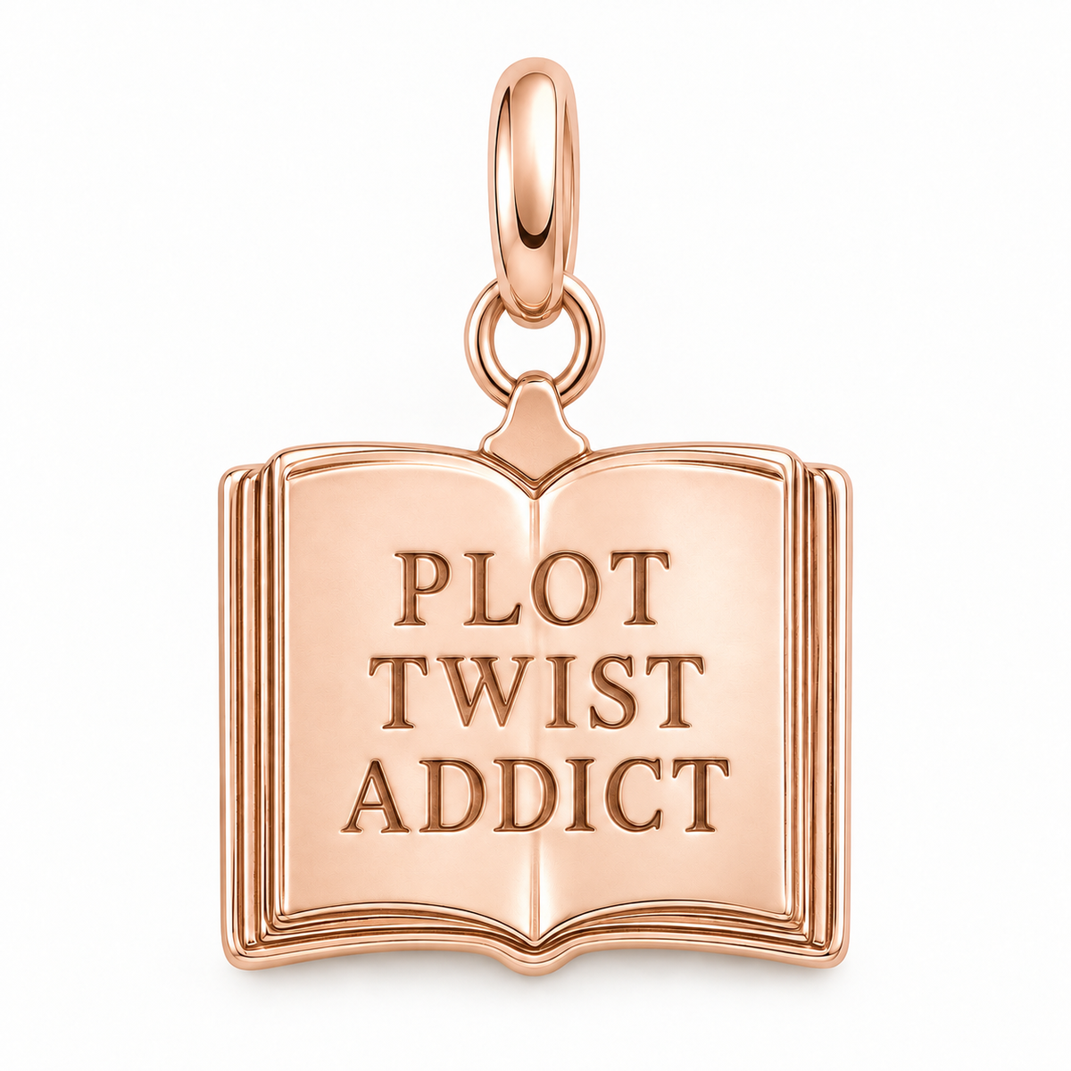 Plot Twist Addict Charm | rose | 6d5a4a32e3b3f3164f8a32d0e3213cb2a3bc1483bd6b4686c64e646edf536a33